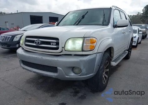 2002 Toyota Sequoia Limited V8 z USA, uszkodzony, nr VIN 5TDZT38A32S124602